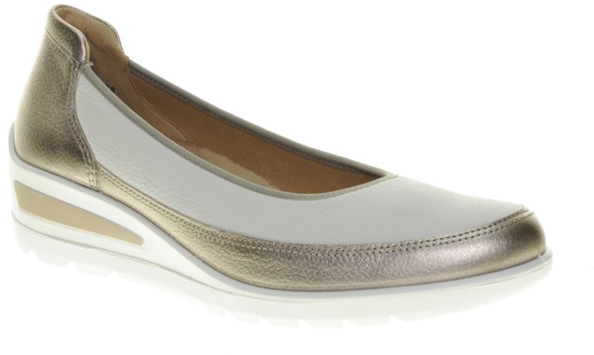 Ara - 1250664 ZÜRICH 2.0 - Ballerinaschoenen - Kleur: Wit/beige - Maat: 35.5