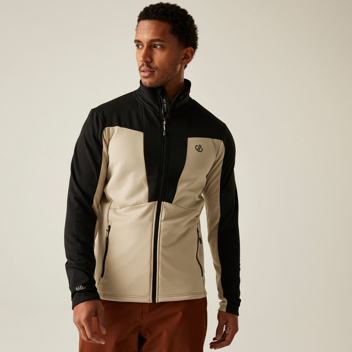 Substratum Core Stretch anti-geur isolerende middenlaag voor heren Beige