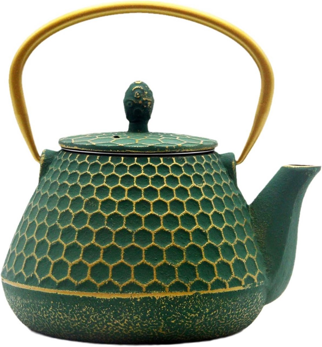 Gietijzeren theeketel met geëmailleerd interieur en infuser - 1000ml