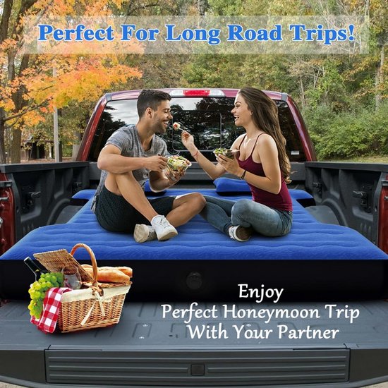 Opblaasbare Luchtmatras voor Pickup Truck Bed 5.5 - 5.8ft - 16.4ft Luchtpomp Slag - Comfortabel Campingbed voor Laadbak - Ideaal voor Outdoor Avonturen, Truck Camping en Filmavonden Buiten — afbeelding 5