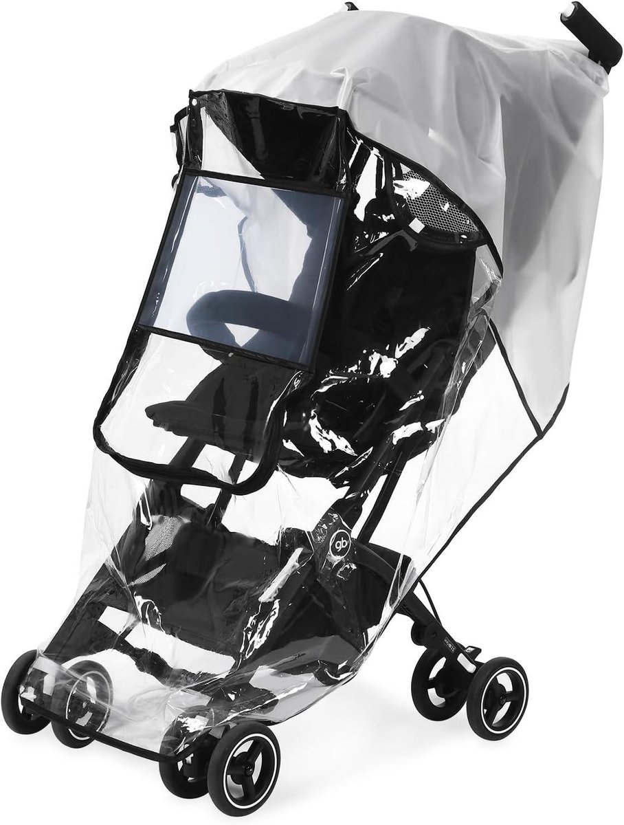 Ronte - Universele regenbescherming voor kinderwagen met groot raam, goede luchtcirculatie, waterdicht - Kind, buggy, bescherming tegen zon