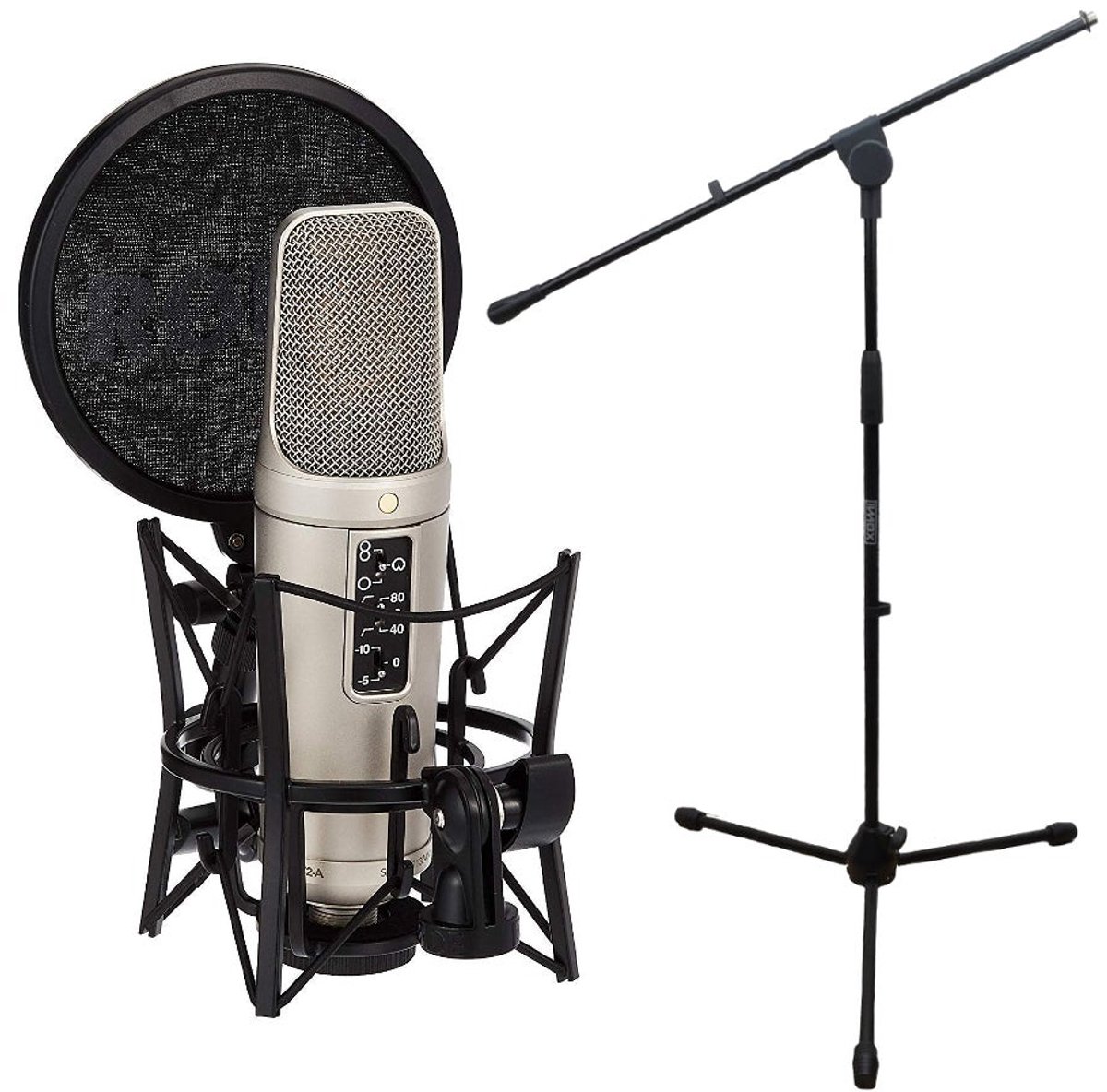 RØDE NT2‑A Grootmembraan Condensatormicrofoon – Met Innox IVA 12 Statief