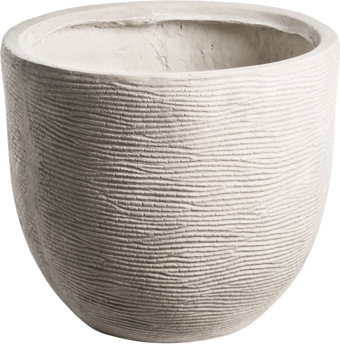 BELIANI LIXOURI - Bloempot - Lichtgrijs - 47 x 47 x 40 cm - Klei-vezelmengsel