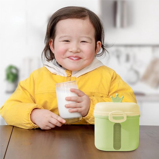 Melkpoeder Dispenser Pot - Formule Poeder Pot - Travel Formula Dispenser - Opslag Formula Container - Dubbellaags Melkpoeder Container - Melkpoeder Opslag Container voor Melkpoeder, Fruit — afbeelding 3