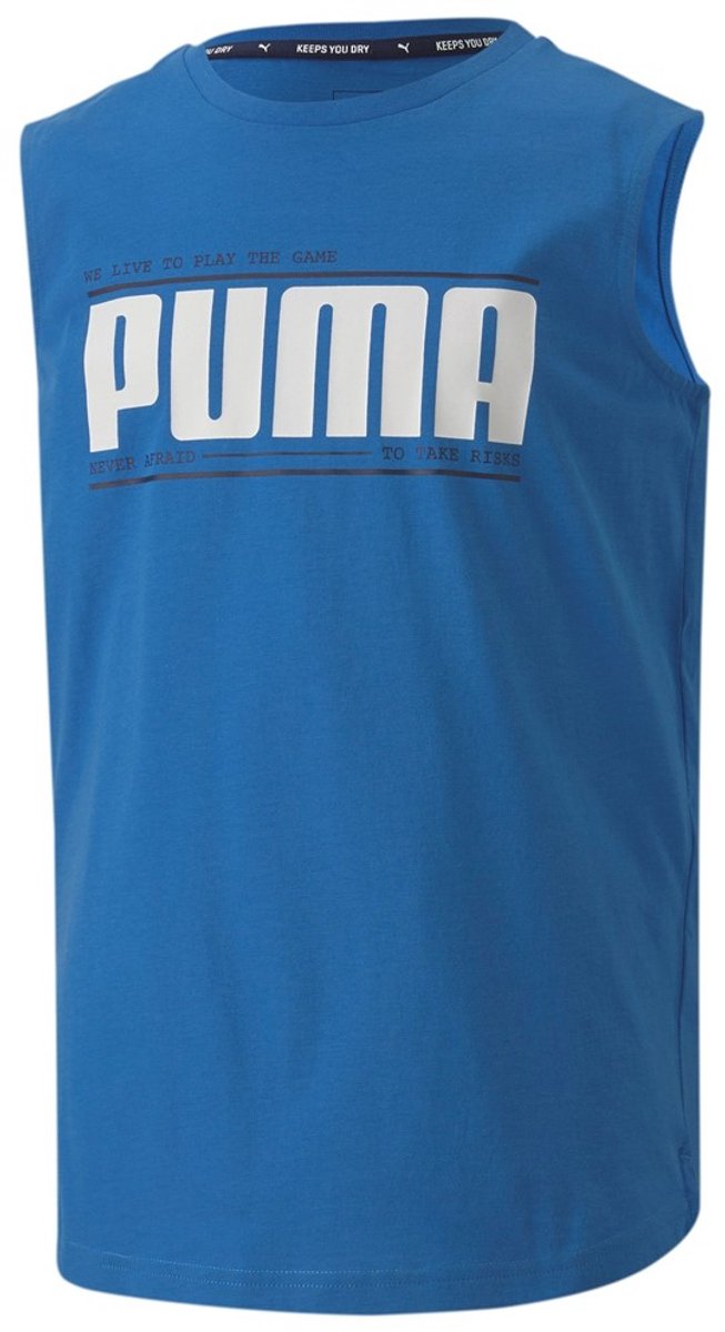 Kinder Puma Active Sports mouwloos T-shirt B Blauw
