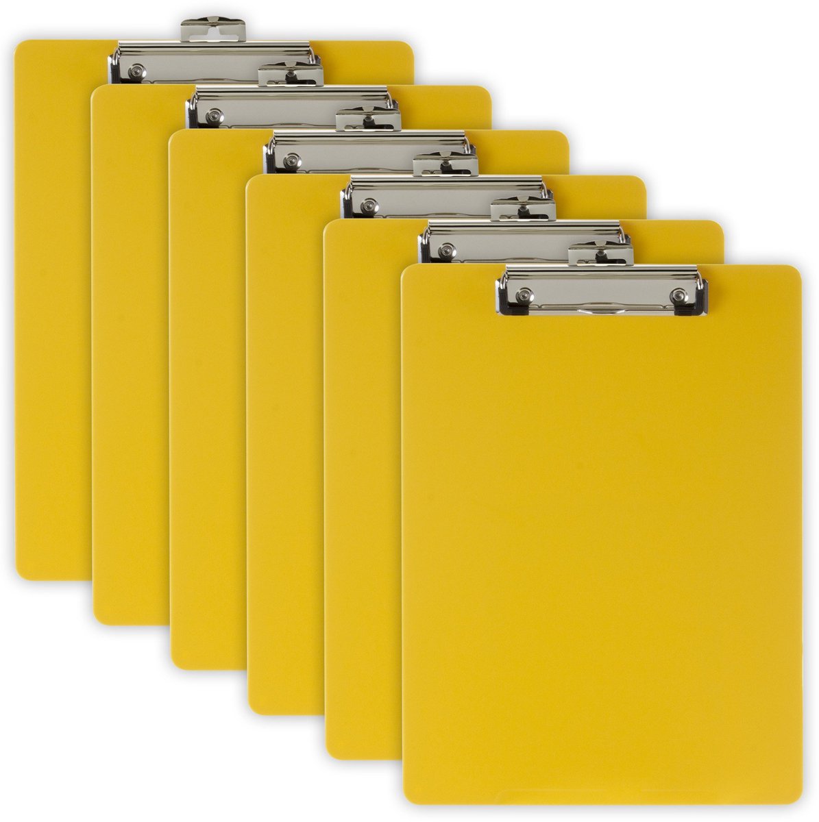 IMPERATORIS® Klembord met Ophanghaakje - Klemborden - Clipboard met Papierklem - Perfect voor Schooljongens en Meisjes - geel