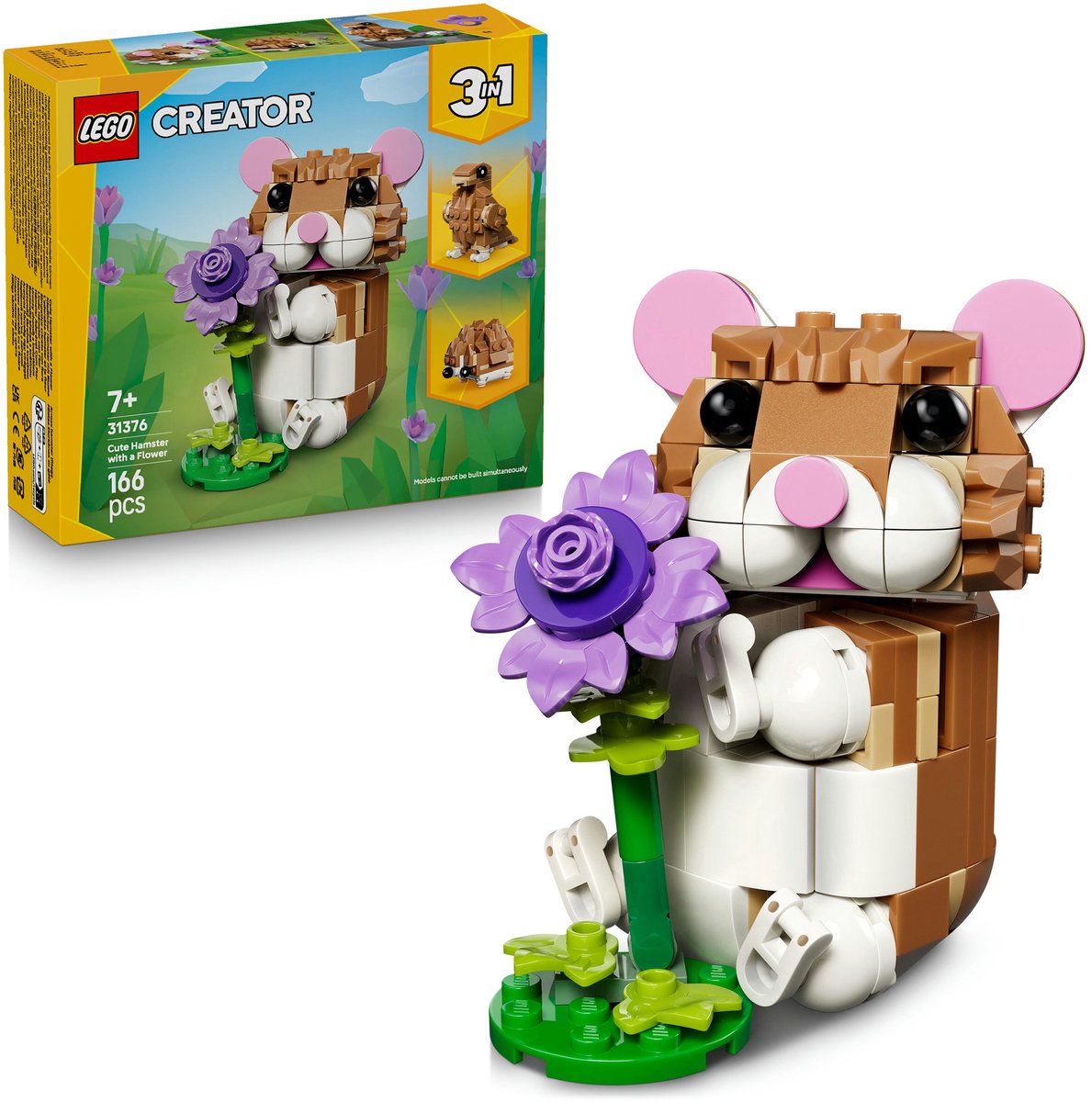 LEGO® Creator 3in1 Schattige Hamster met Bloem - 31376 — afbeelding 2