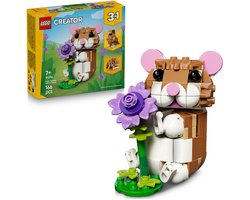 foto van LEGO® Creator 3in1 Schattige Hamster met Bloem - 31376