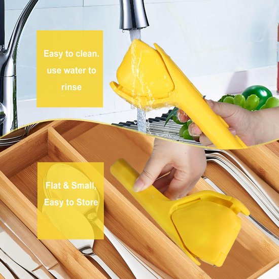 2 stuks - Citroenpers - Limoenpers - Handmatige Citroenpers - Lemon squeezer - Citrusknijper - Opvouwbaar ontwerp bespaart ruimte, eenvoudig op te bergen en perst eenvoudig citroenen, limoenen en citrusvruchten uit. — afbeelding 4