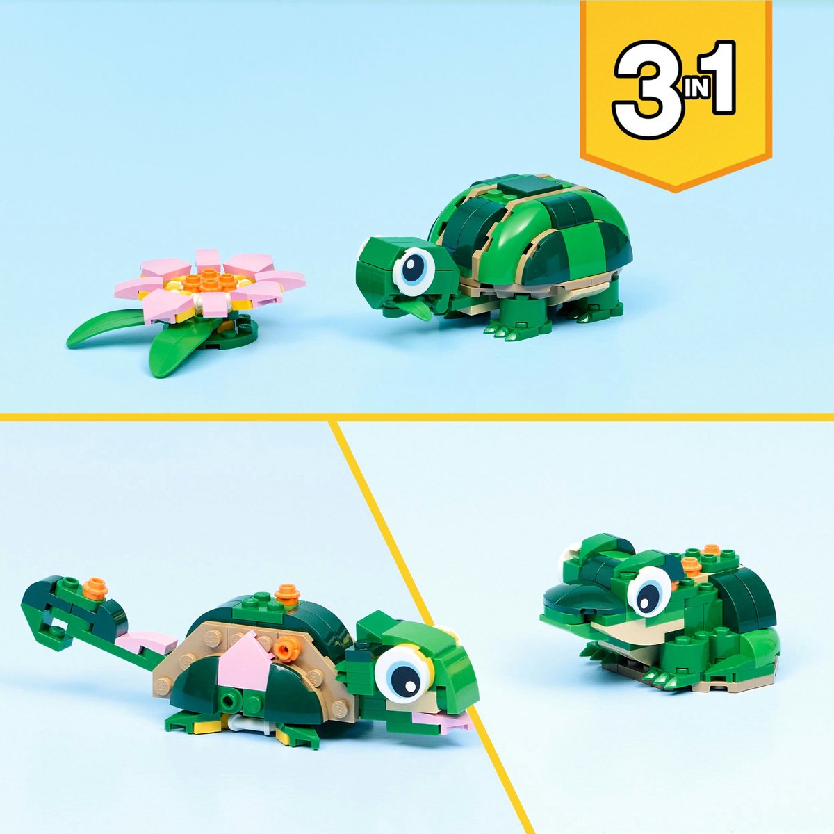 LEGO Creator Schildpad met waterlelie - constructiespeelgoed thumbnail 4