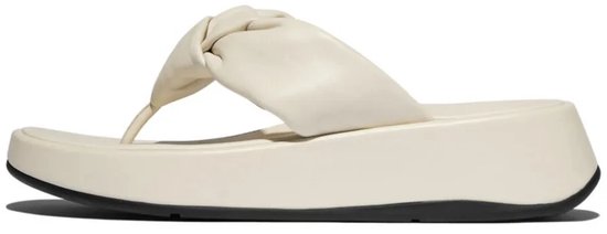 FitFlop F- Mode à plateforme en cuir souple Mode Knot BEIGE - Taille 38