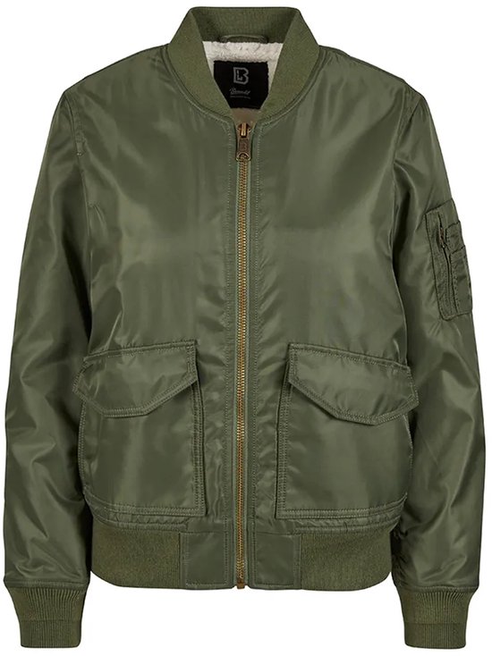 Veste mi-saison Brandit Sherpa pour femme - Olive - L