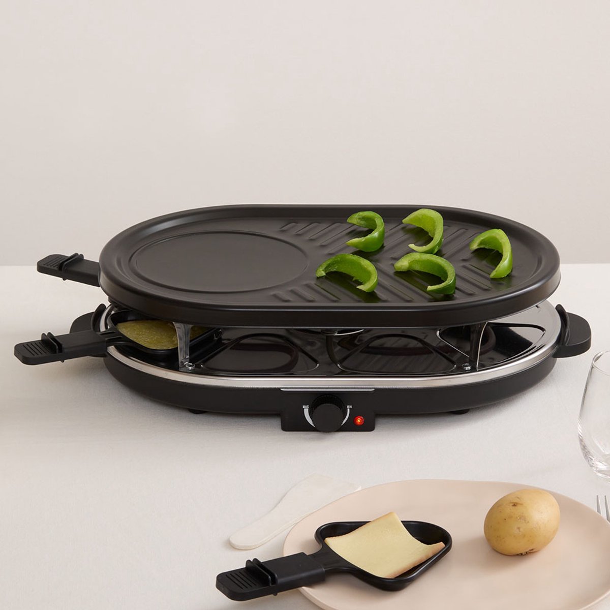 Multifunctionele Raclette 8 Personen