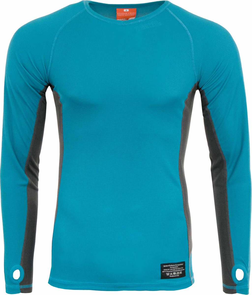 Nordblanc Functioneel Heren T-shirt met lange mouwen Blauw 2xl - XS