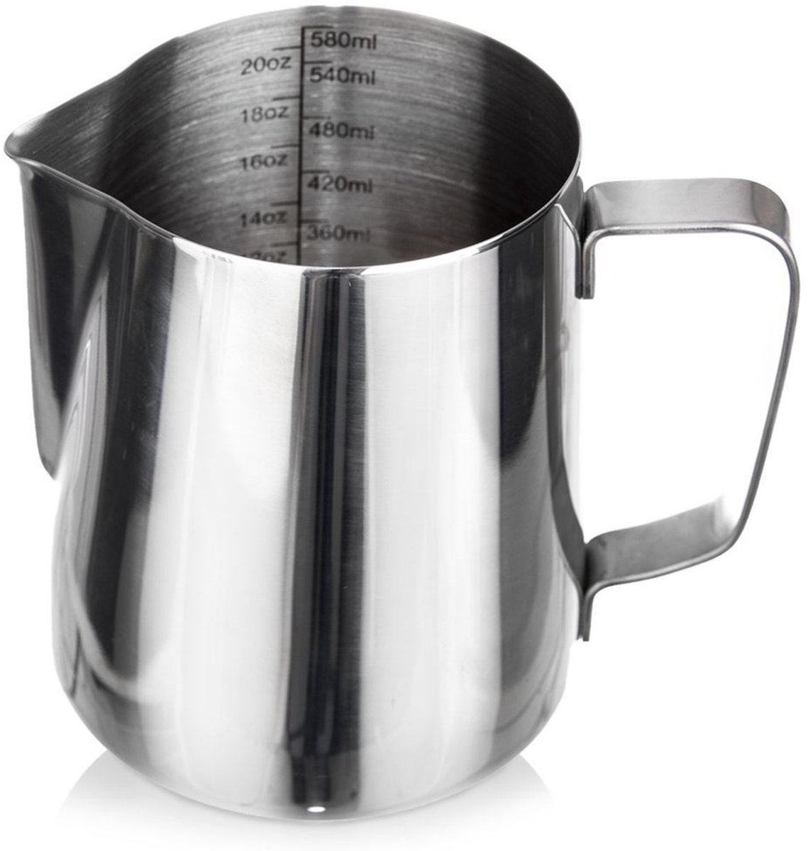 Orion Melkopschuimer - RVS - 580ml - Met Strooikop - Praktische Maatvoering