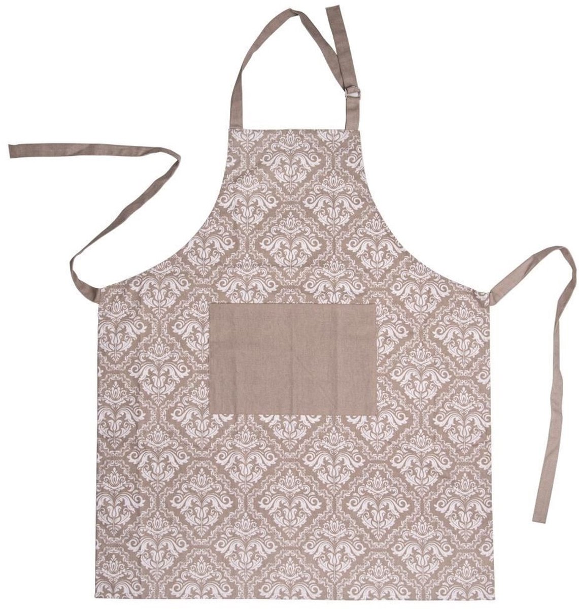 Orion Keukenfartuch - Katoen - Beige - Met Zak - Uniseks