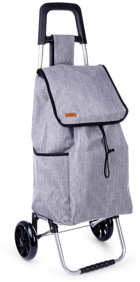 Orion - Boodschappentrolley - Grijs - 40L - Stabiel - Gemakkelijk Handig