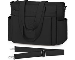 Selbro®, Grote schoudertas voor dames, grote capaciteit, handtassen van licht nylon, casual, crossbody, universitaire tas voor dames, shopper tas met meerdere vakken voor winkelen, reizen, werk, kantoor