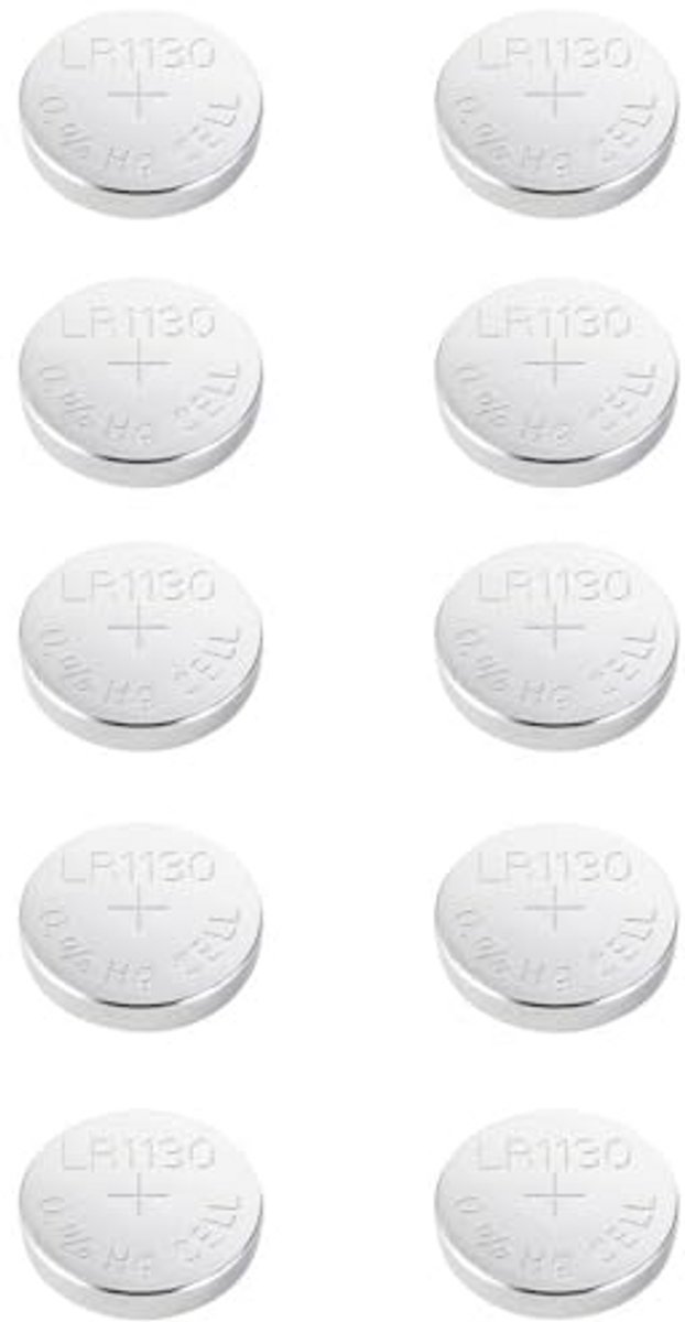 Alkaline Knoopcel AG10 LR 1130 1,5V - 10 Stuks