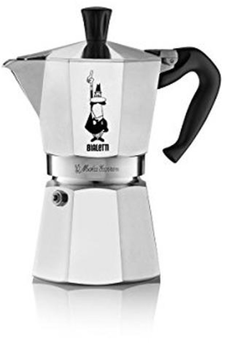 Moka koffiezetapparaat voor 6 kopjes van aluminium