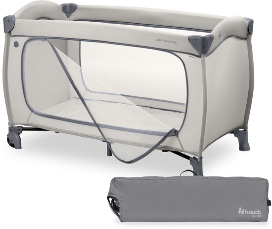 hauck Sleep N Easyfold - Campingbedje met innovatief vouwmechanisme - Dark Grey