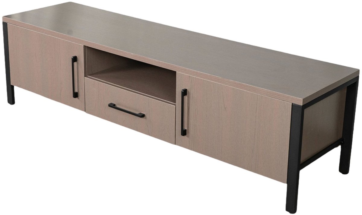 Lizzely Garden & Living Tv meubel walnoot melamine 170cm Bente tv-meubel