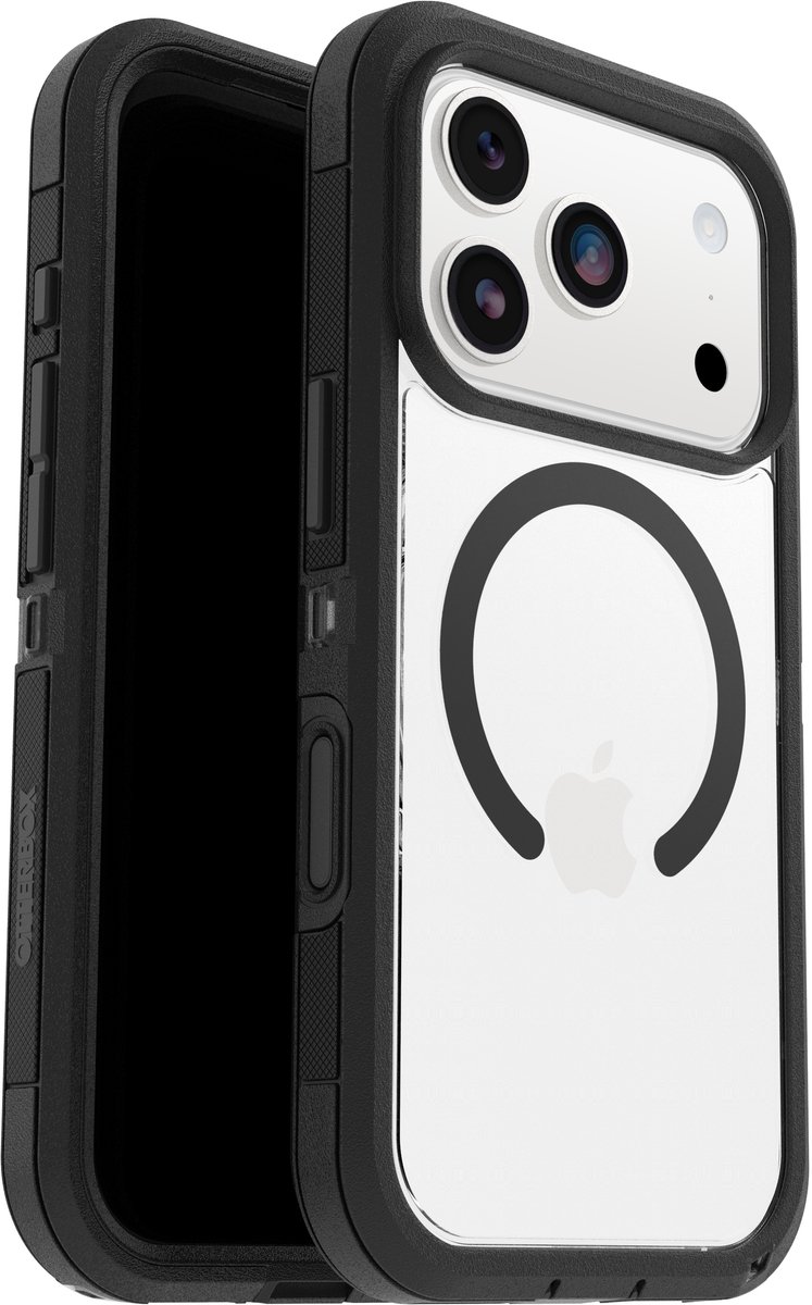 Otterbox Defender Pro XT iPhone 17 Pro Back Cover met MagSafe Magneet Transparant Zwart