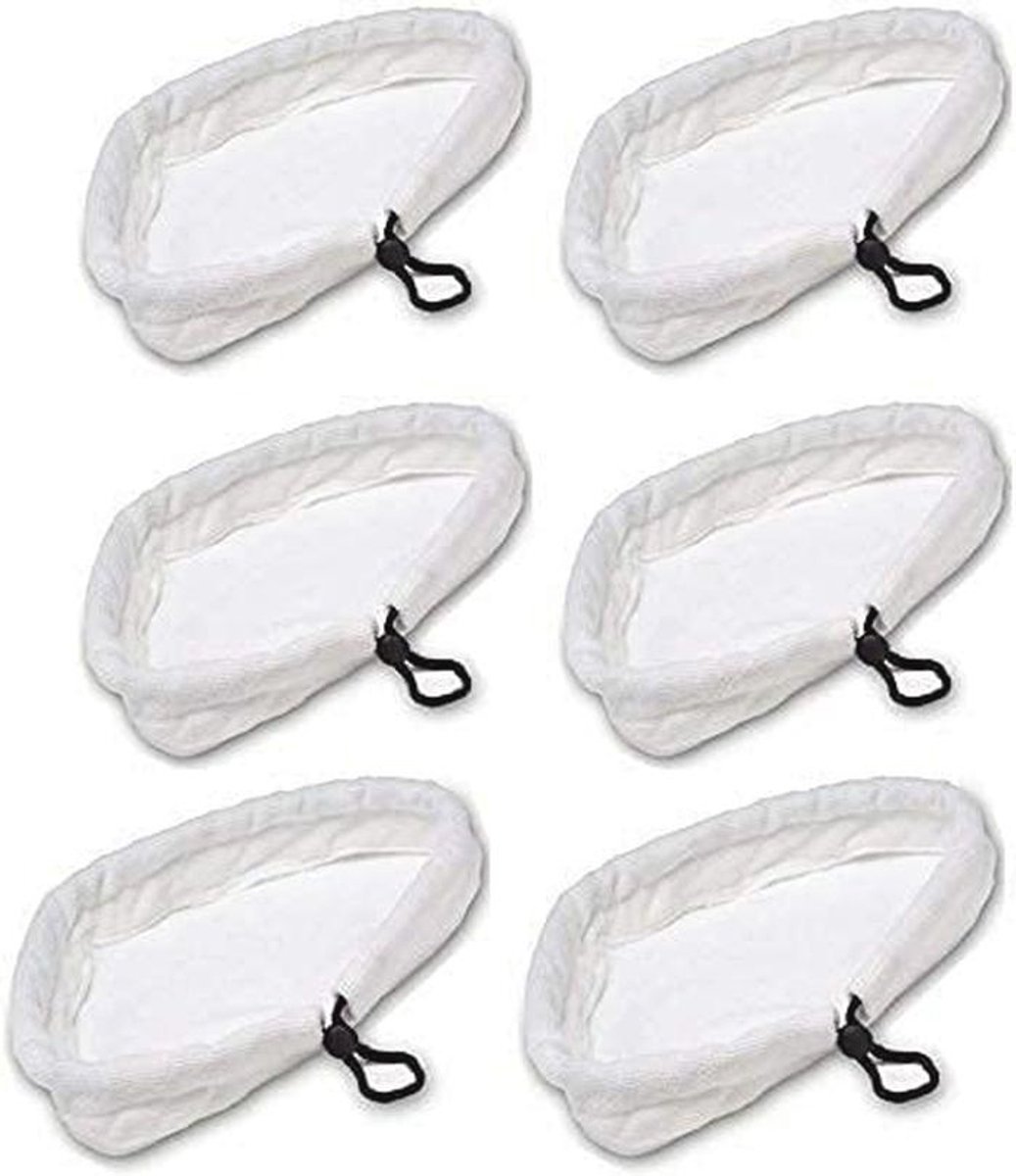 Wasbare microvezeldoekjes voor stoomreinigers - Duurzaam 6-pack met driehoekige pads