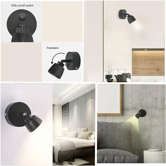 Leeslamp - Blacklight - Campinglamp - Bedlamp - Jachtlamp - Campingleeslamp - LED-leeslamp - 12V-3W - Geschikt voor boten, auto's, campers, jachten en vrachtwagens - 2 stuks van Merkloos — afbeelding 5