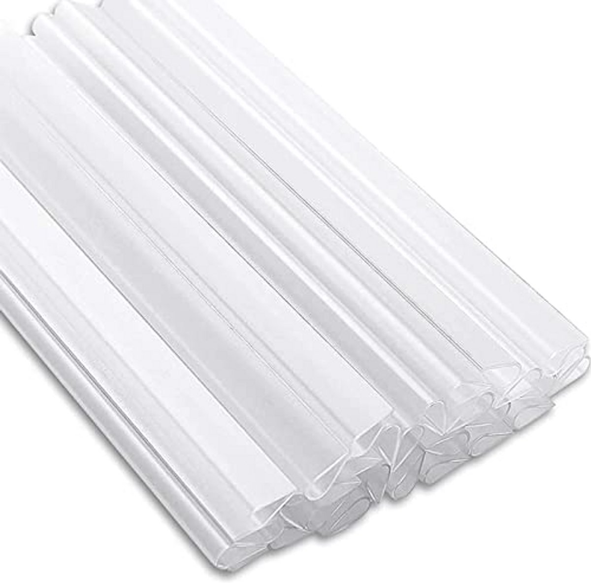 PVC Bevestigingsclips voor Inkijkbescherming - 30 Stuks - Transparante Klemrails voor Hekw