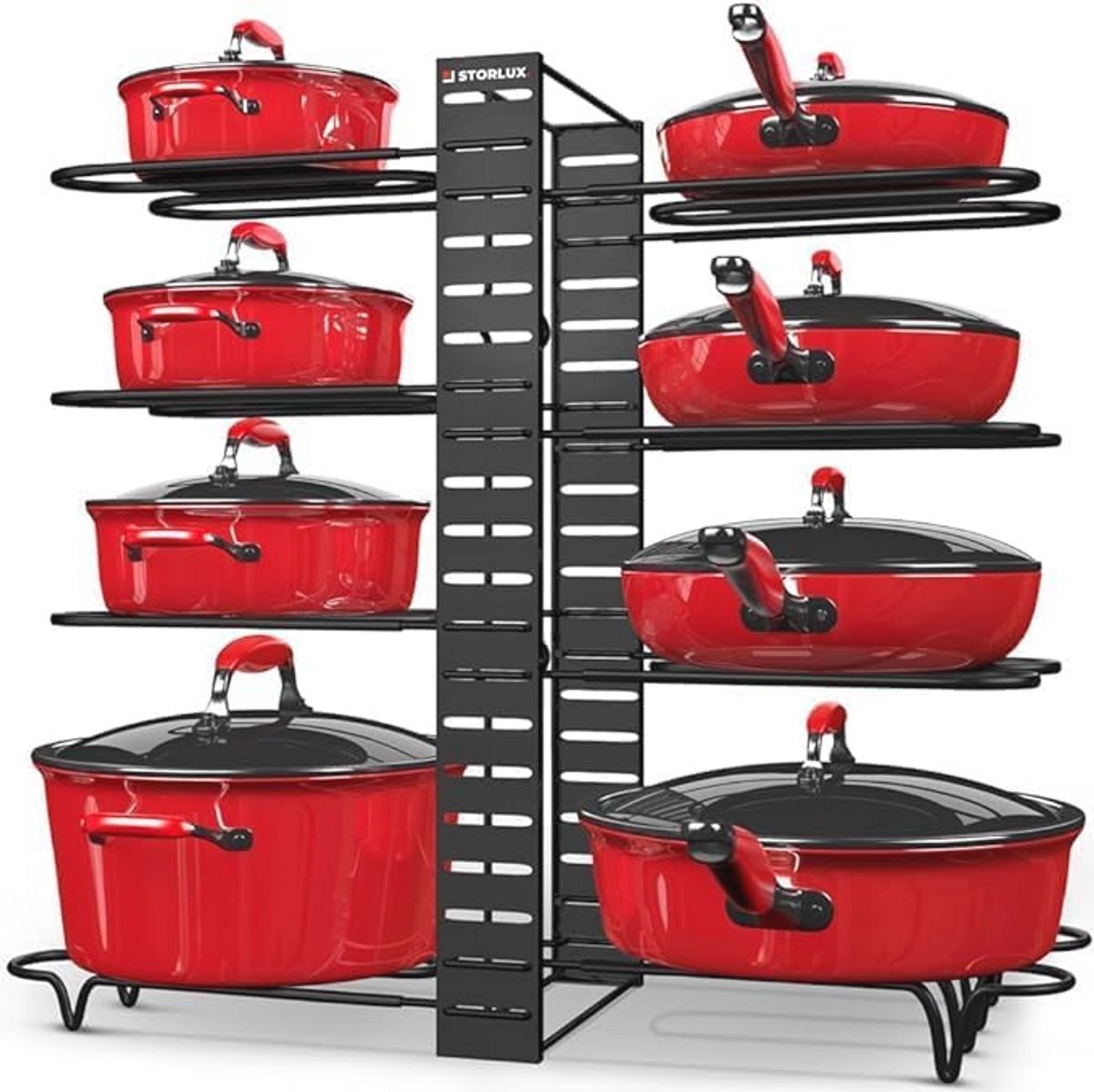 Pot en Pan Organizer - Verstelbare Antislip Lagen voor Keuken