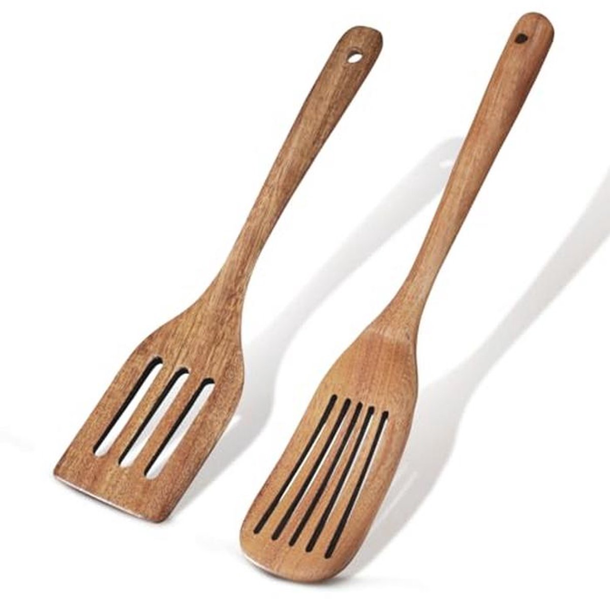 Houten Spatelset - 2 Stuks Keukengereedschap voor Roeren en Serveren