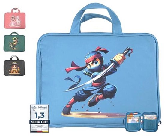 Tas voor 8 Boeken - Geschikt voor TipToi Starterset met Inzetstuk en Bateryvak