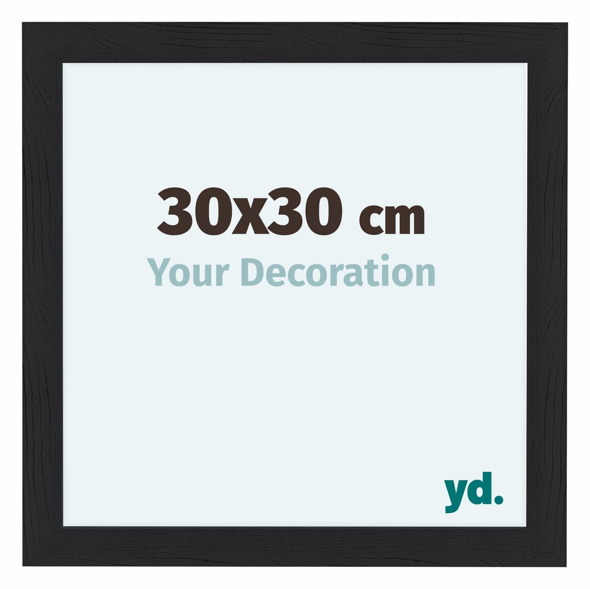 yd. Your Decoration - Fotolijst 30x30 cm - MDF - Zwart Houtnerf - Como