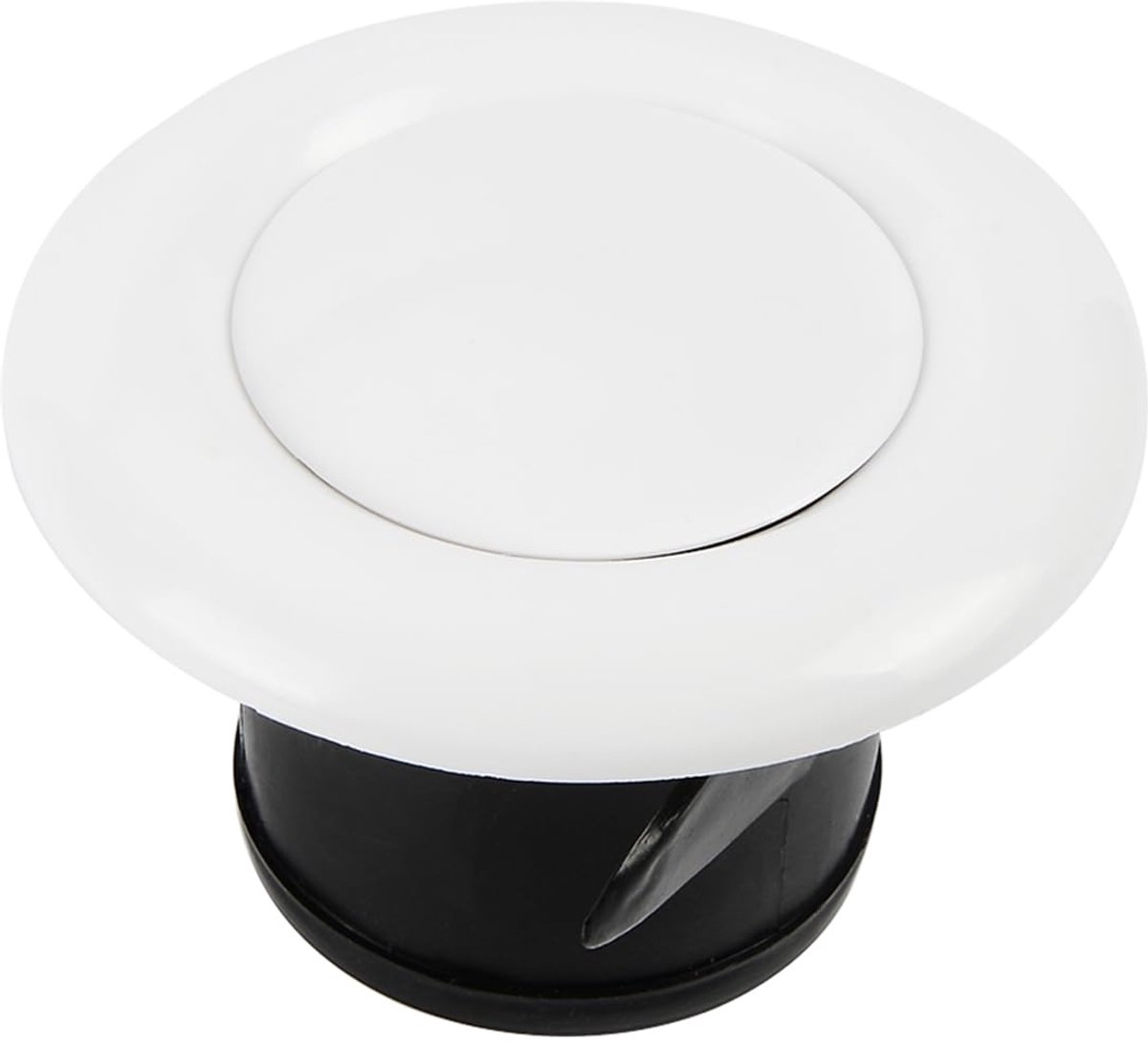 Ronde ventilatieroosterafdekking, mini ABS-kunststof buis, witte ventilatieafdekking, ronde wandventilatie voor thuisgebruik (B, 75 mm)
