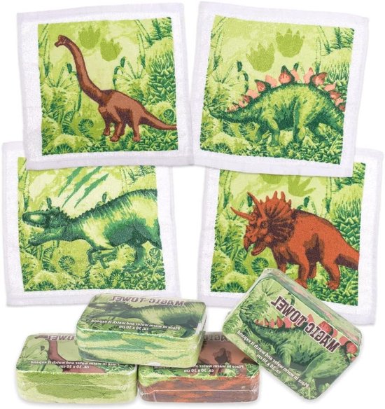 MIK funshopping Set magische washandjes, magische doek, magische handdoek, feesttas, kindercadeau, tombola (set van 4 dierengezichten MIK funshopping Set magische washandjes, magische doek, magische handdoek, feesttas, kindercadeau, tombola (set van 4 dierengezichten