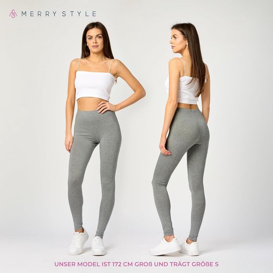 Lange Legging voor Dames met Hoge Tailleband van Zacht Katoen — afbeelding 4