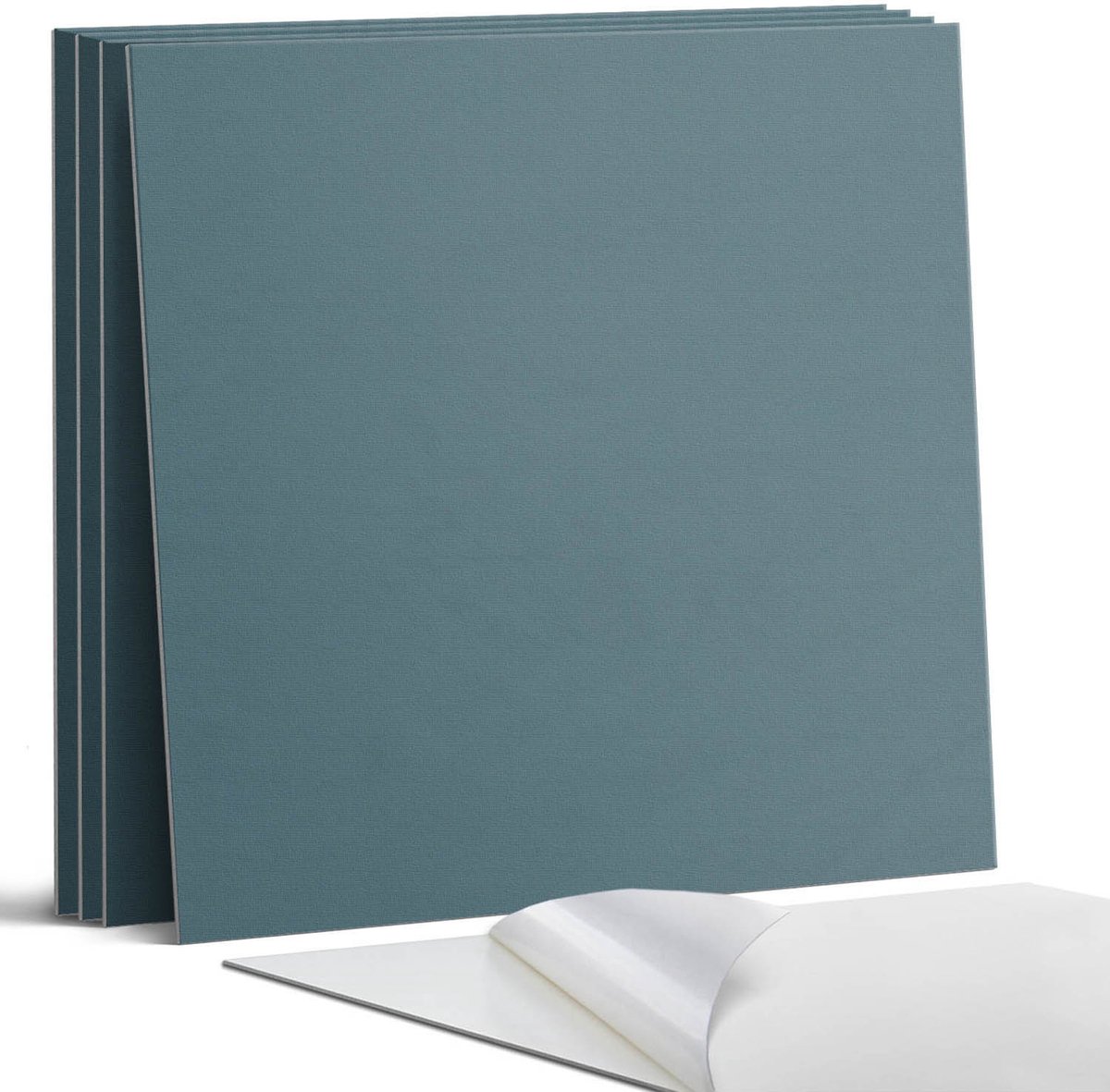 Coloray Wandpanelen Zelfklevend - Donkerblauwe kleur Zelfklevende Wandpanelen - 50 cm x 50