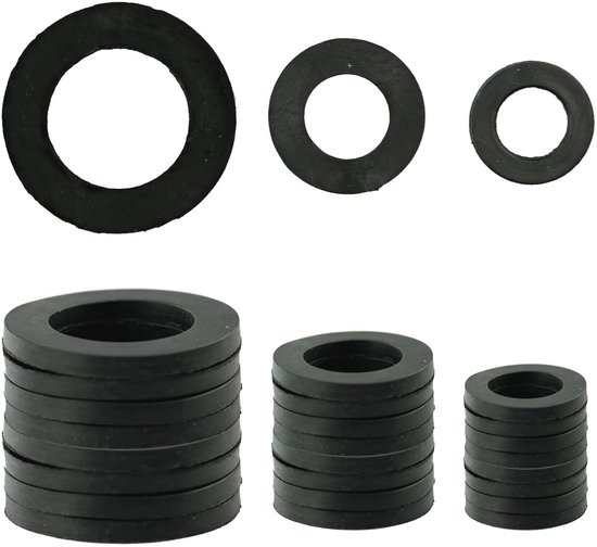 30 Stuks 1/2 Inch Rubberen Sluitringen – Nitrilrubber, Voor Doucheslang, Kraan En Watertank – Lekvrij, Duurzaam, Universeel