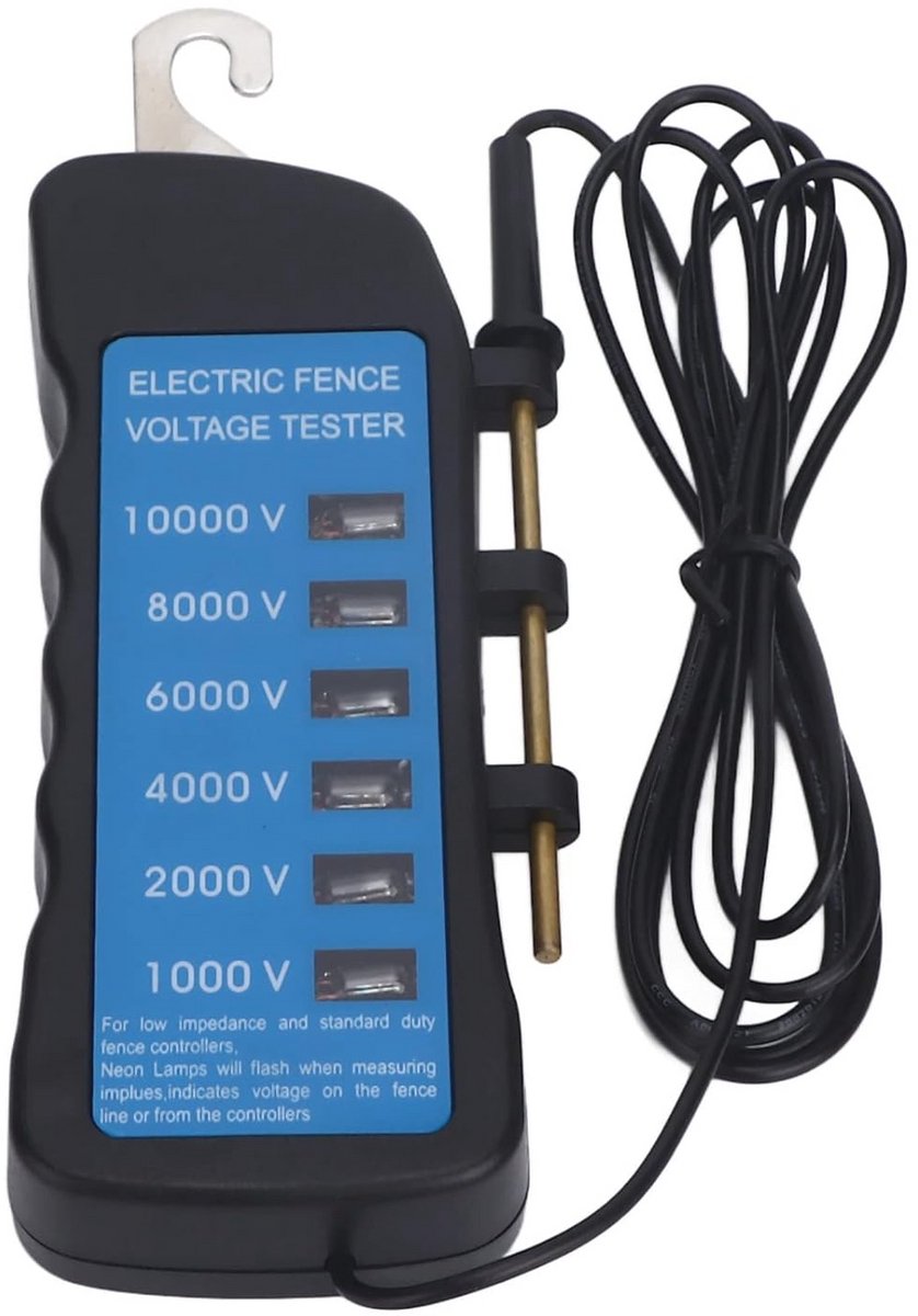 Hek Tester - Draagbare Spanningsmeter tot 10000V voor Elektrische Hekken