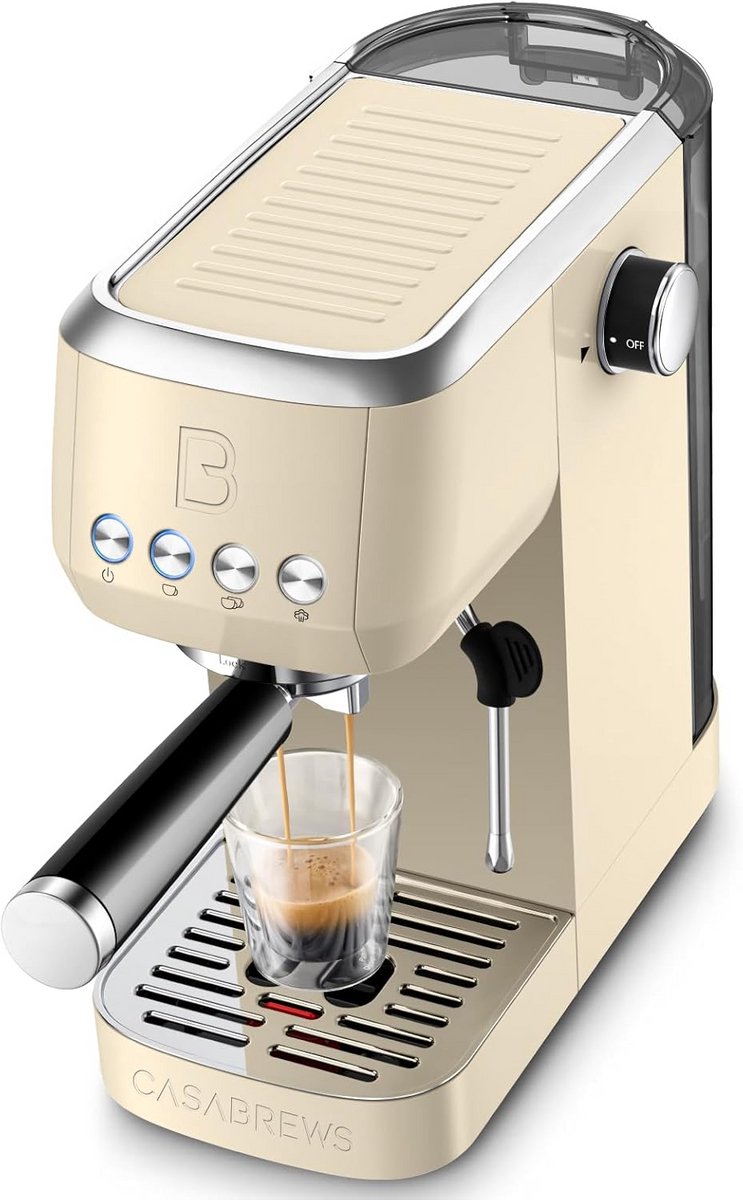 Espressomachine 20 Bar met Stoomopschuimer - Roestvrij Staal