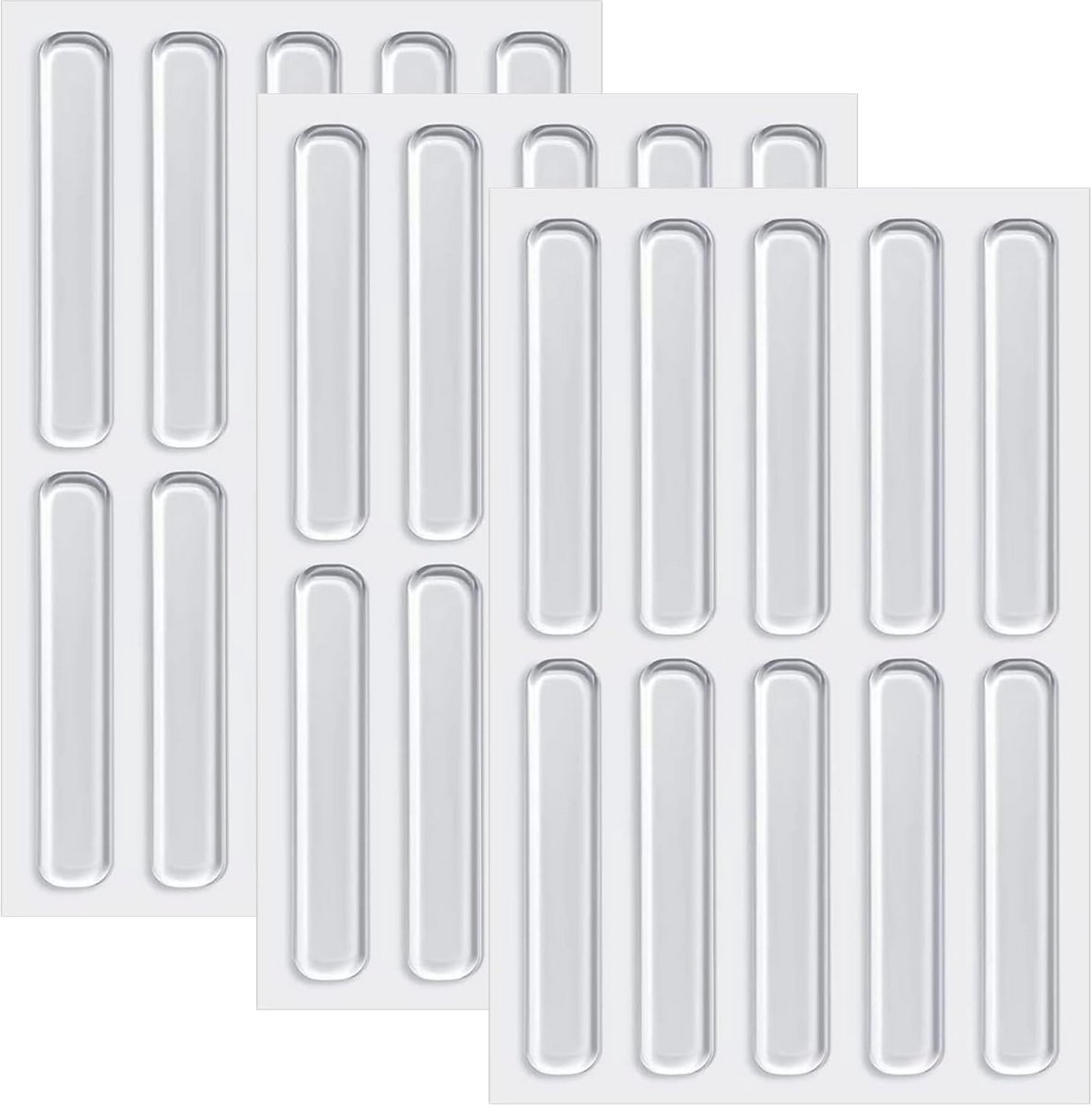 30-delige zelfklevende meubelbumpers - Transparante siliconen pads voor deuren en meubels