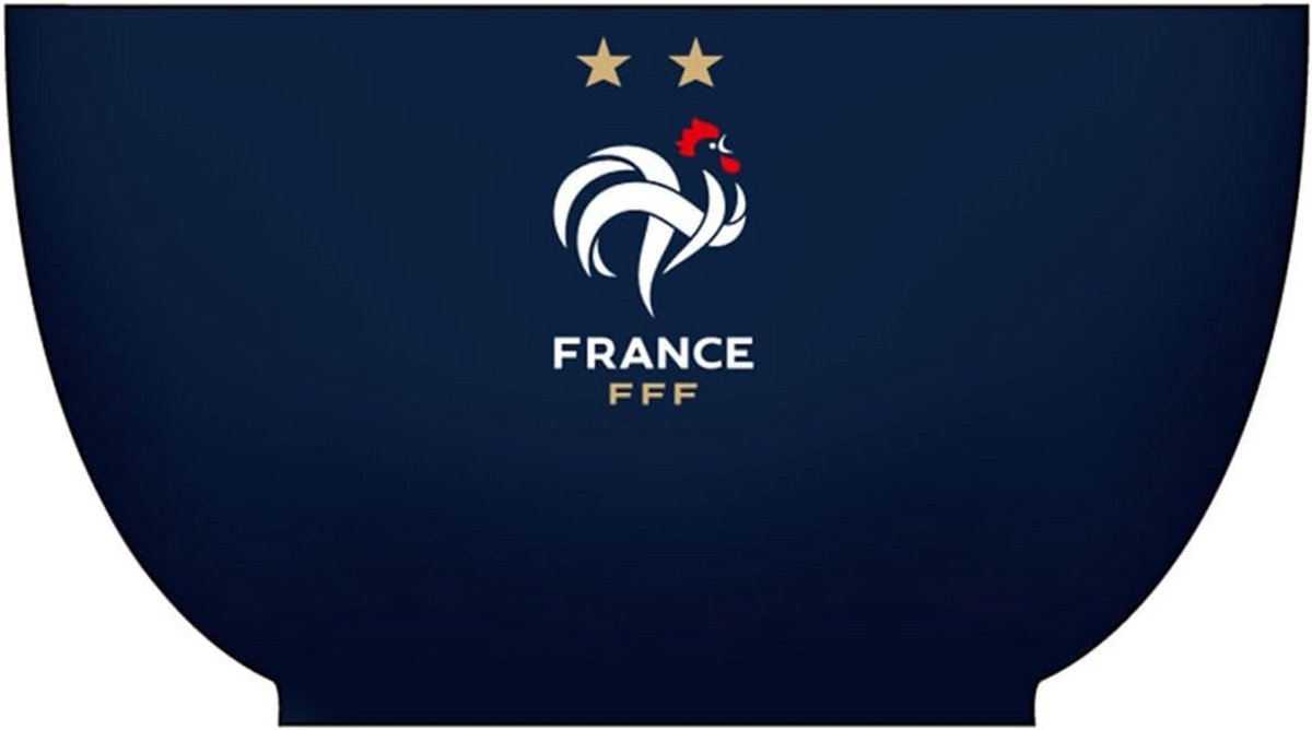 Officiële Kom met 2 Sterren voor het Franse Voetbalteam