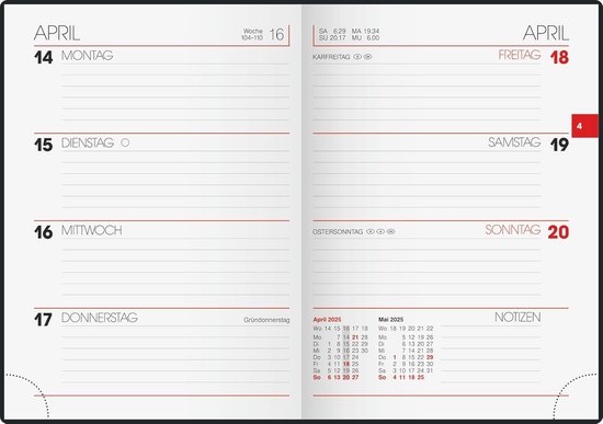 Succes Agenda-inhoud Week 2026 Mini 4-talig Calendarium - De Groen BV