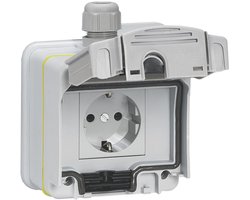 Groene Stopcontact voor Elektrische Voertuigen - Snellaadsysteem, Compatibel met Mode 1 & 2, 1-Fase, 8-16A, 3,7kW