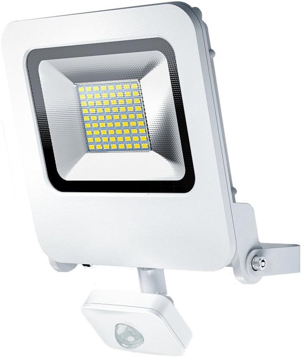 Buitenlamp met Bewegingssensor - Warm Wit LED Schijnwerper voor Buitenverlichting