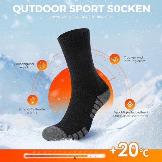 Poederbaas skisokken - set van 2 (giftbox) zwart/wit