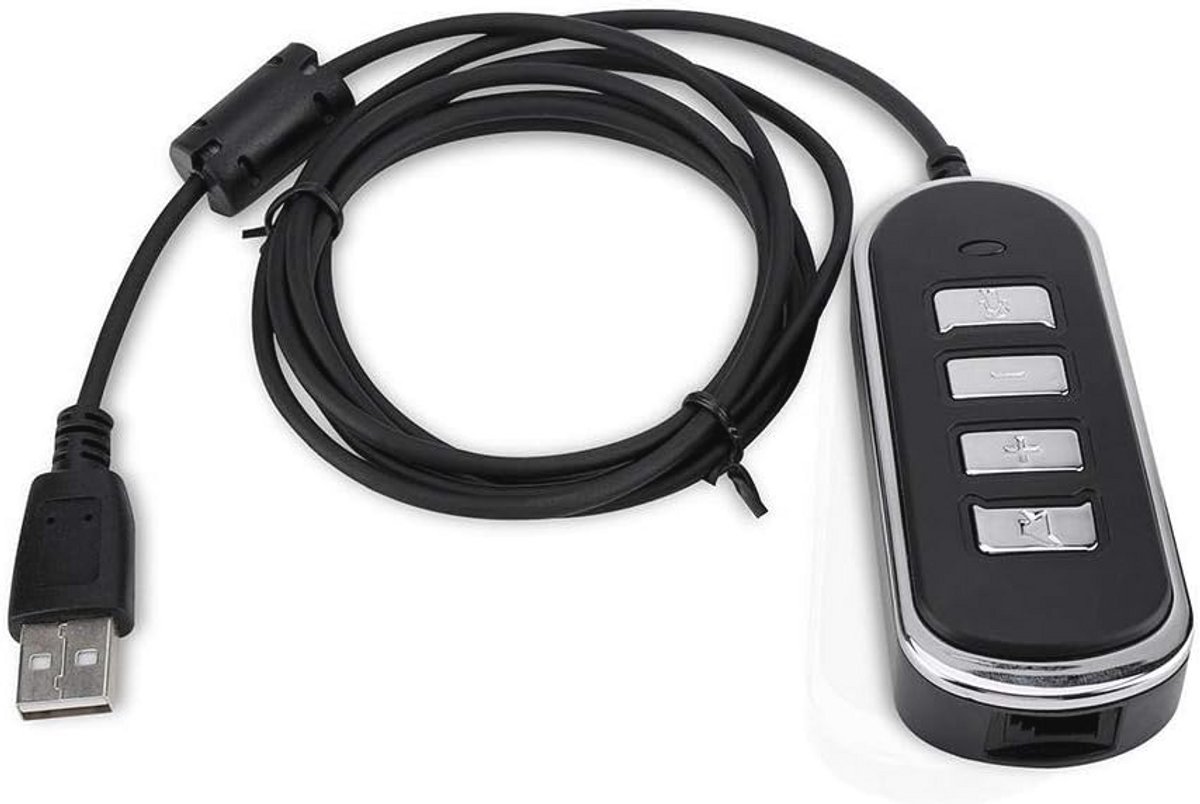 USB Stereo Audio Adapter RJ9 naar USB – Universele Audio Hoofdtelefoon Conversielijn