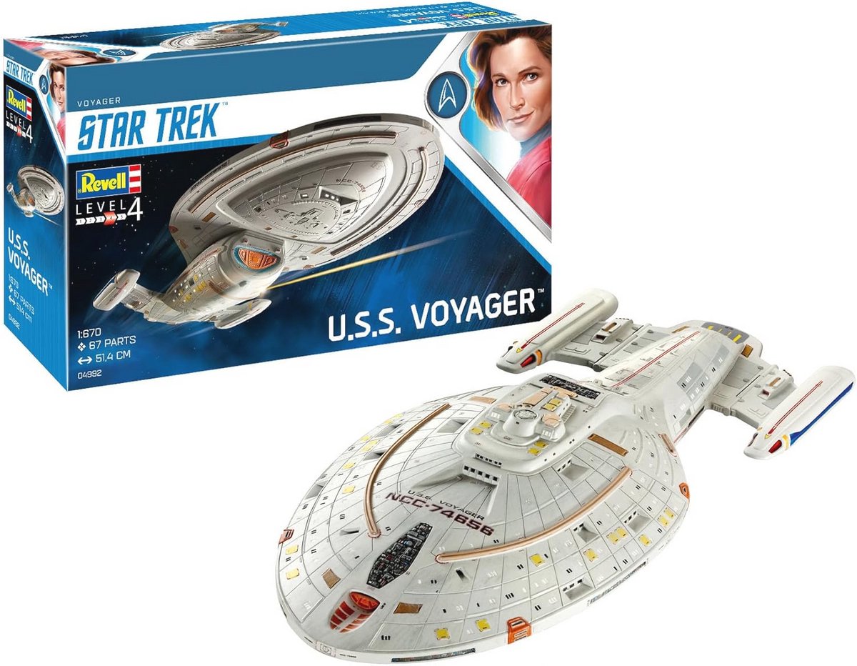 Ruimtevaarders Modelbouwset U.S.S. Voyager - Gedetailleerd en Ingebouwd