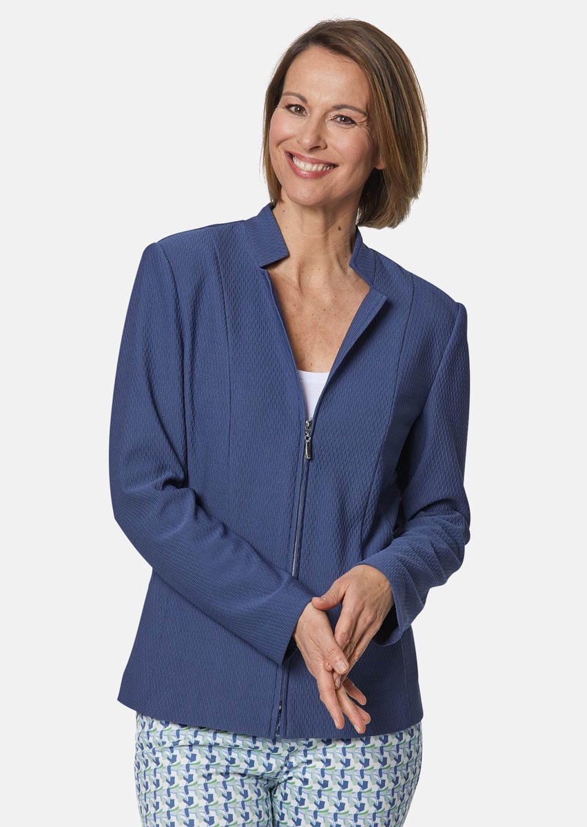 Goldner Structureel blazer Comfortabel gestructureerd jerseyblazer